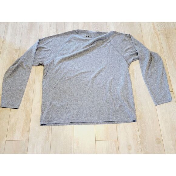 Under Armour Shirt Men's XL Gray ‎ Loose Fit Heatgear Athletic Top Gray Speckled - Picture 2 of 7